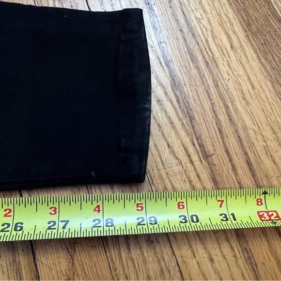 Frame Sz 28 Denim Le Skinny De Jeanne Skinny Jeans Black Distressed Meas 30x29 - Picture 9 of 10